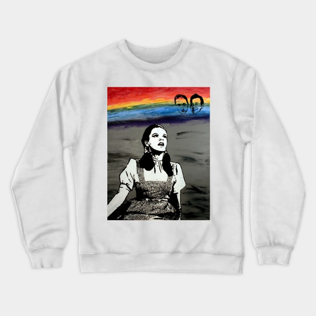 Over The Rainbow Crewneck Sweatshirt by DJVYEATES